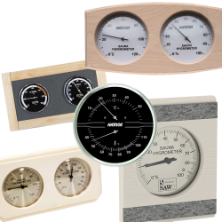 Θερμόμετρα και υγρόμετρα σάουνας