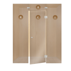 Βιτρίνες από γυάλινη σάουνα