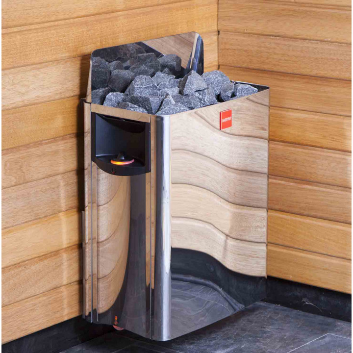Ηλεκτρικός θερμαντήρας σάουνας - HARVIA The Wall SW90 9,0 kW με πίνακα ελέγχου