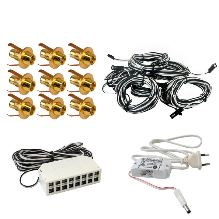 Φωτιστικό σάουνας Led Lite 9, χρυσό
