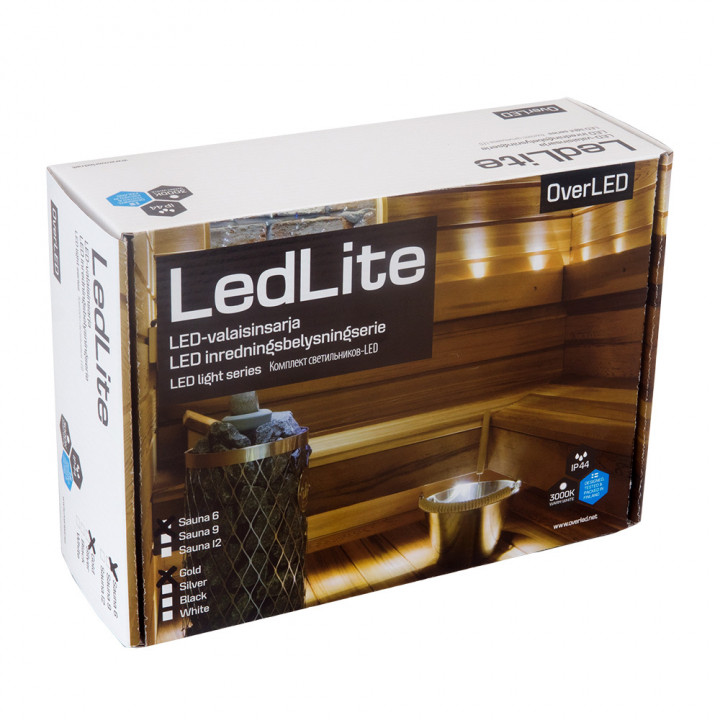 Φωτιστικό σάουνας Led Lite 9, χρυσό
