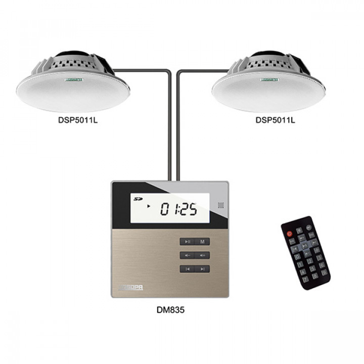 Smart Home on Wall Music ενισχυτής DSPPA DM835. άσπρο