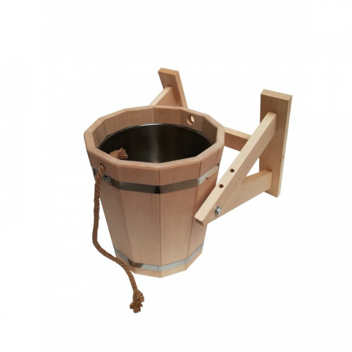 Κάδος ντους με ανοξείδωτο χάλυβα ένθετο, 20 l