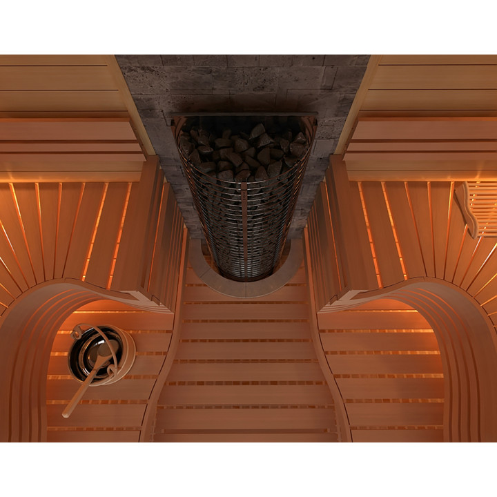 Ηλεκτρικός θερμαντήρας σάουνας – SAWOTEC Tower Wall, χωρίς μονάδα ελέγχου 6 kW