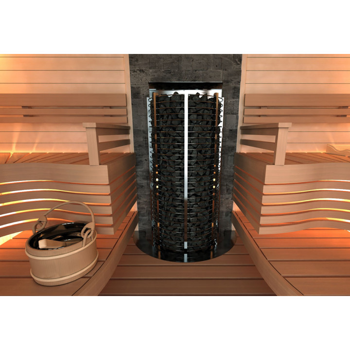 Ηλεκτρικός θερμαντήρας σάουνας – SAWOTEC Tower Wall, χωρίς μονάδα ελέγχου 6 kW