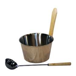 SAUNIA ανοξείδωτο σετ 4 l  SAUNIA ανοξείδωτο σετ 4 l