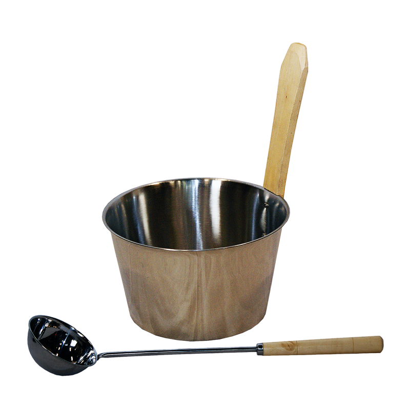 SAUNIA ανοξείδωτο σετ 4 l