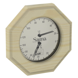 Θερμο-υγρόμετρο SAWO 241-THP, οκταγωνικό, πεύκο 