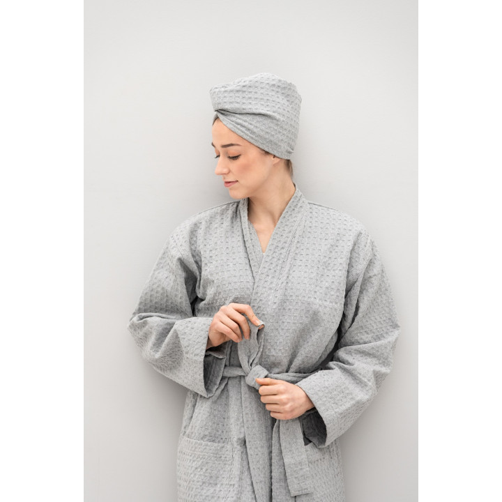 Μπουρνούζι, L / XL, Ανοιχτό γκρι