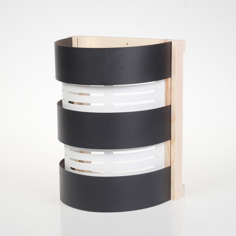 Αμπαζούρ SAUFLEX, μαύρο, λευκό