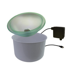 Φωτιζόμενο μπολ CARIITTI LED με βαλβίδα εξόδου νερού 5 λτ 