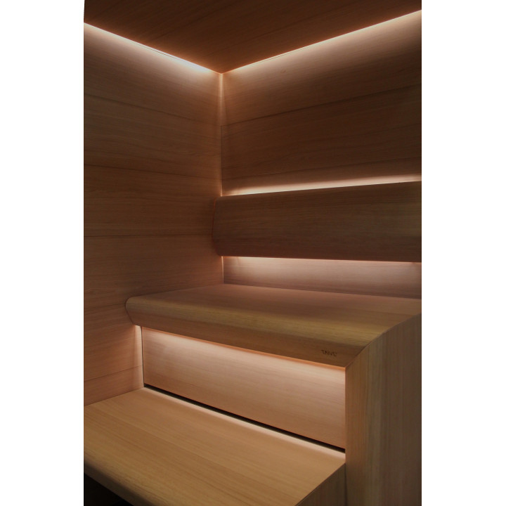CARIITTI Sauna Linear Glass - Εφαρμογή οπτικών ινών