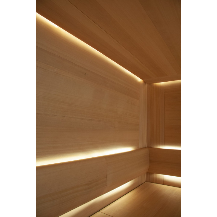 CARIITTI Sauna Linear Glass - Εφαρμογή οπτικών ινών