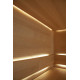 CARIITTI Sauna Linear Glass - Εφαρμογή οπτικών ινών