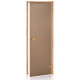 Γυάλινες πόρτες σάουνας AD STANDART, Ματ γυαλί, 80 x 200, Alder, Χάλκινο ματ