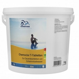 Χλώριο βραδείας διάλυσης CHEMOCLOR T-Tablets 20 g, 5 kg