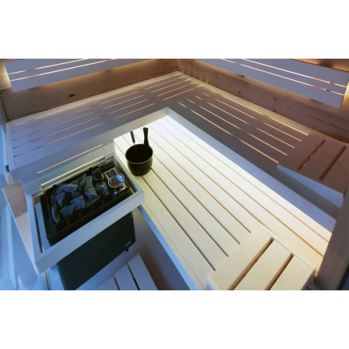 Ηλεκτρικός θερμαντήρας σάουνας - EOS BI-O Tec, 6 kW, φινίρισμα ανθρακί μαργαριταριού