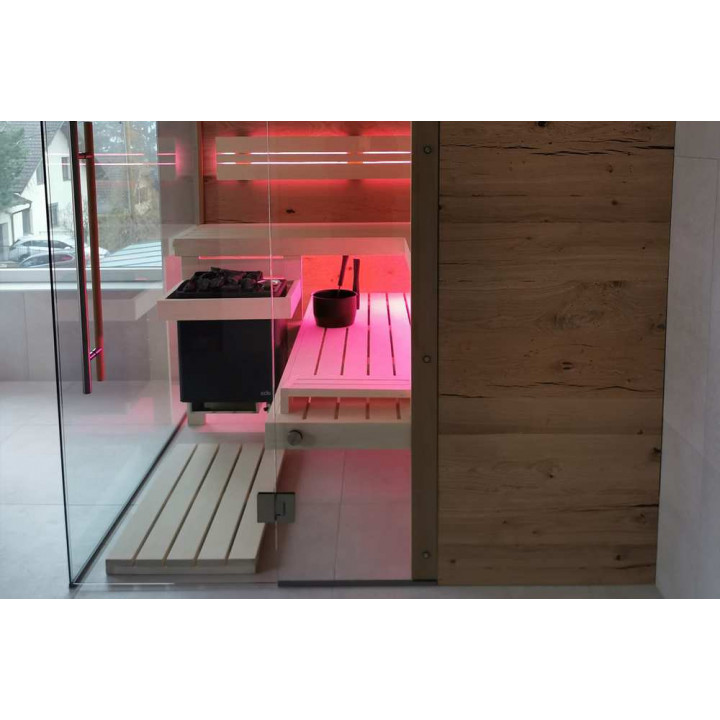 Ηλεκτρικός θερμαντήρας σάουνας - EOS BI-O Tec, 6 kW, φινίρισμα ανθρακί μαργαριταριού