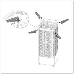 Βάσεις στήριξης για το περίβλημα του φούρνου EOS Edge 