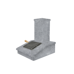 Πέτρινο φινίρισμα καμινάδας, Σαπούνι, 540 mm 