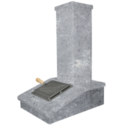 Πέτρινο φινίρισμα καμινάδας, Σαπούνι, 790 mm  Πέτρινο φινίρισμα καμινάδας, Σαπούνι, 790 mm