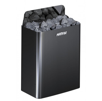 Ηλεκτρικός θερμαντήρας σάουνας - HARVIA The Wall Black Steel SW45E 4,5 kW