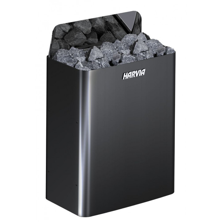 Ηλεκτρικός θερμαντήρας σάουνας - HARVIA The Wall Black Steel SW45E 4,5 kW