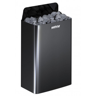 Ηλεκτρικός θερμαντήρας σάουνας - HARVIA The Wall Black Steel SW90E 9 kW