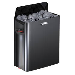 Ηλεκτρικός θερμαντήρας σάουνας - HARVIA The Wall Black Steel SW45 4,5 kW 