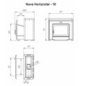Θερμαντήρας σάουνας με καύση ξύλου - NOVA HORIZONTAL 26 - 6