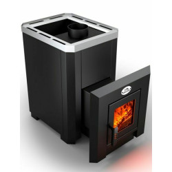 Θερμοσίφωνο σάουνας με καύση ξύλου - NOVA KLASSIK 26 με γυάλινη πόρτα  Θερμοσίφωνο σάουνας με καύση ξύλου - NOVA KLASSIK 26 με γυάλινη πόρτα