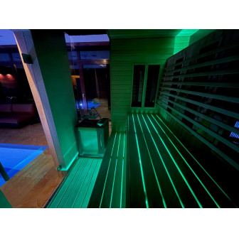 Προβολέας LED SAUFLEX RGB, ΜΕ ΜΟΝΑΔΑ ΕΛΕΓΧΟΥ