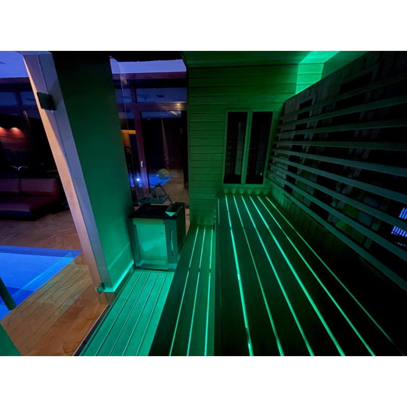 Προβολέας LED SAUFLEX RGB, ΜΕ ΜΟΝΑΔΑ ΕΛΕΓΧΟΥ