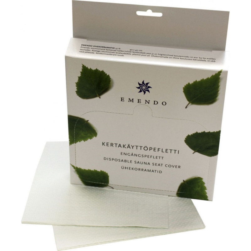 Μαξιλάρια σάουνας μιας χρήσης EMENDO, 25 τεμ