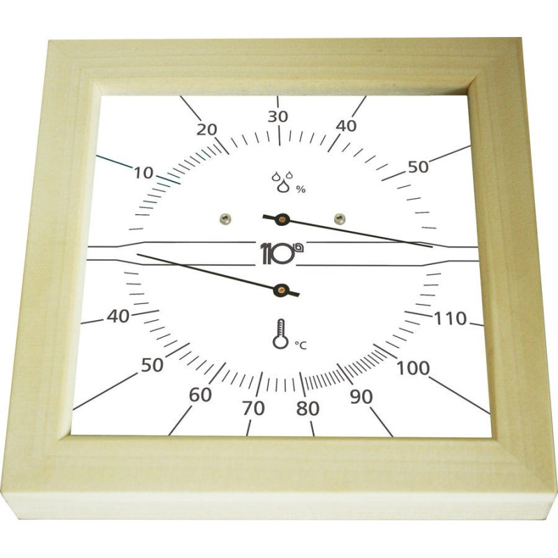 Sentiotec Θερμο-Υγρόμετρο τετράγωνο, λευκό