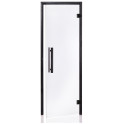 AD γυάλινη πόρτα σάουνας, μαύρο πλαίσιο - 1