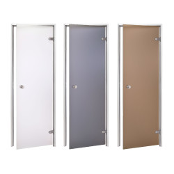 Γυάλινες πόρτες AD για σάουνα ατμού, γυαλί ματ 