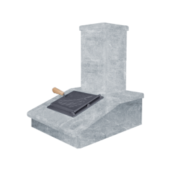 Πέτρινο φινίρισμα καμινάδας, Talkochlorite, 540 mm  Πέτρινο φινίρισμα καμινάδας, Talkochlorite, 540 mm