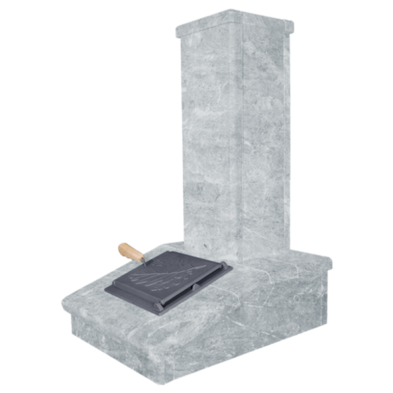 Πέτρινο φινίρισμα καμινάδας, Talkochlorite, 790 mm Πέτρινο φινίρισμα καμινάδας, Talkochlorite, 790 mm