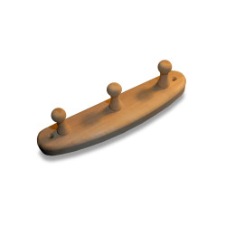 Κρεμάστρα από ξύλο σκλήθρου με 3 γάντζους 