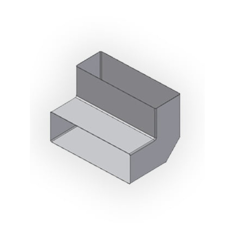 Στενό αγκώνα 50x150, 90°