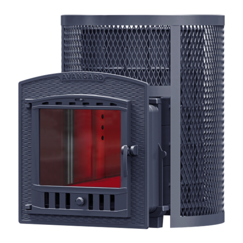 Σόμπα σάουνας με ξύλα GEFEST - AVANGARD 24 (P2) σε στρογγυλό πλέγμα