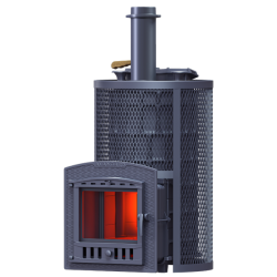 Σόμπα σάουνας με ξύλα GEFEST - AVANGARD ZK 40 (P2) Hurricane σε στρογγυλό πλέγμα 