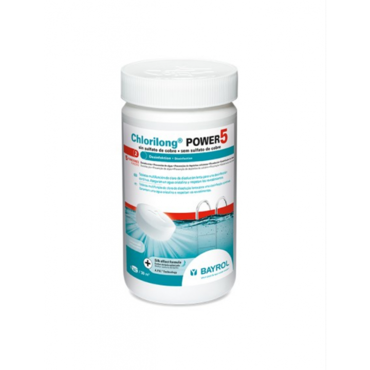 Ταμπλέτες χλωρίου βραδείας διάλυσης Chlorilong Power 5, 1,25 kg