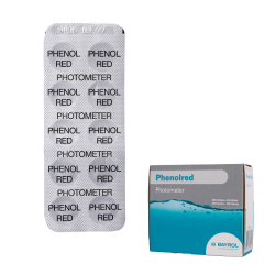 Δισκία ελέγχου νερού για φωτόμετρο Phenolred, προσδιορισμός pH, 10 δισκία  Δισκία ελέγχου νερού για φωτόμετρο Phenolred, προσδιορισμός pH, 10 δισκία