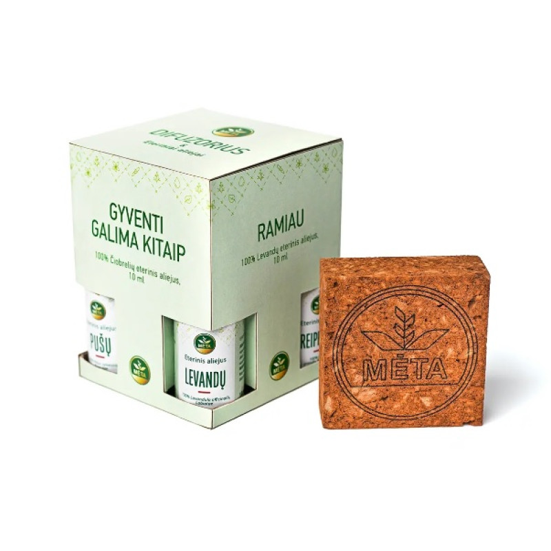 Διαχυτής & Μείγματα Αιθέριων Ελαίων - Σετ ζωής μέντας