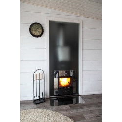 HARVIA Duo γυάλινος τοίχος 9 x 19, με πλαίσιο, γκρι αλουμινίου  HARVIA Duo γυάλινος τοίχος 9 x 19, με πλαίσιο, γκρι αλουμινίου