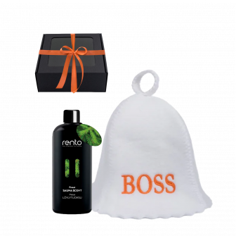 Σετ δώρου BOSS σε κουτί δώρου. Καπάκι και άρωμα
