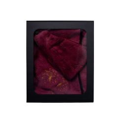 Σετ δώρου σε κουτί δώρου για ΑΥΤΗΝ. Γυναικείο καπέλο και ποδιά σάουνας - ΜΠΟΡΝΤΟ 