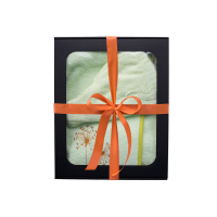 Σετ δώρου σε κουτί δώρου για ΑΥΤΗΝ. Γυναικείο καπέλο και ποδιά σάουνας ΑΝΟΙΧΤΟ ΠΡΑΣΙΝΟ